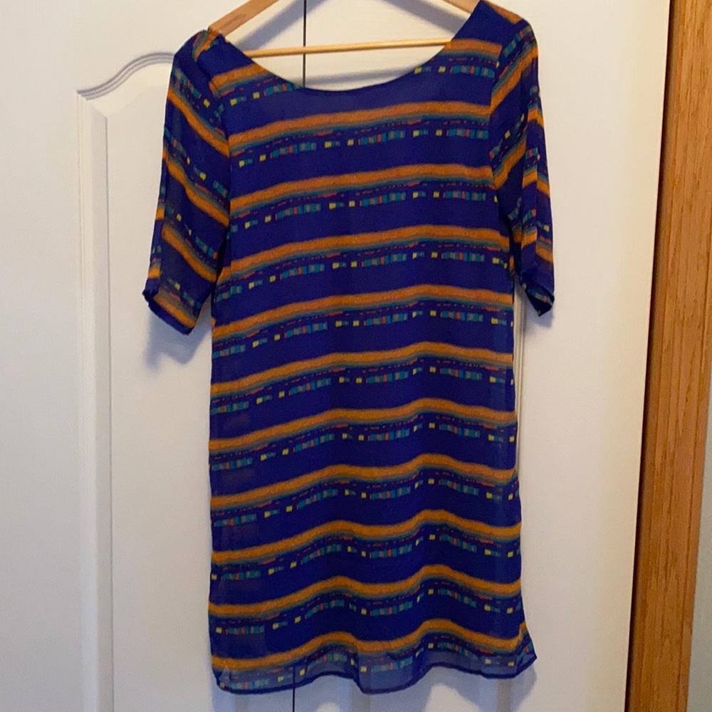Francescas M (4-6) Ophelia blue shift dress